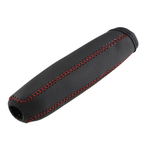 DLZFUDTY Auto Handbremsengriffe,Auto Handbremsabdeckung Passend für Mazda 6 Handbremsmanschette Leder Handbremsgriffe Abdeckung Handbremsknopfschutz Autoinnenausstattung(Red) von DLZFUDTY