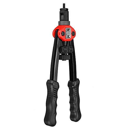 Nietenzange Set,Nietzange 12 '' Hand mit Gewinde Nietmutter mit 50 Kappen 606 Insert-Handbuch Nieteneinschlägers Riveting Rivnut Werkzeug for M3 M4 M5 M6 M8 von DLZFUDTY