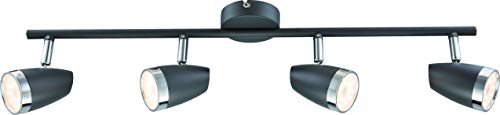 DM Leuchten Deckenlampe LED Lampe schwenkbar 4 flammig inkl. Leuchtmittel 4x 4 Watt, warmweiß, LED Deckenleuchte LED Strahler LED Spot, Anthrazit DM Leuchten Deckenlampe LED Lampe schwenkbar 4 flammig inkl. Leuchtmittel 4x 4 Watt, warmweiß, LED Deckenleuchte LED Strahler LED Spot, Anthrazit von DM Leuchten