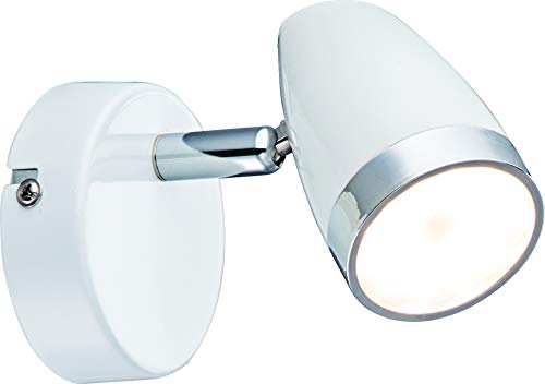 DM Leuchten Wandlampe Deckenlampe LED Schwenkbar 1-Flammig - Inkl. Leuchtmittel 4 Watt, Warmweiß - Strahler Spot, Weiß von DM Leuchten