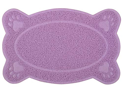 DM Katzentoilette, Schmutzfangmatte, 40,6 x 25,4 cm, 5 Farben erhältlich, Violett von DM