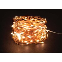 Microlight led - 12 m - 120 warmweie lampen - kupferdraht - 45 v von DMAIL