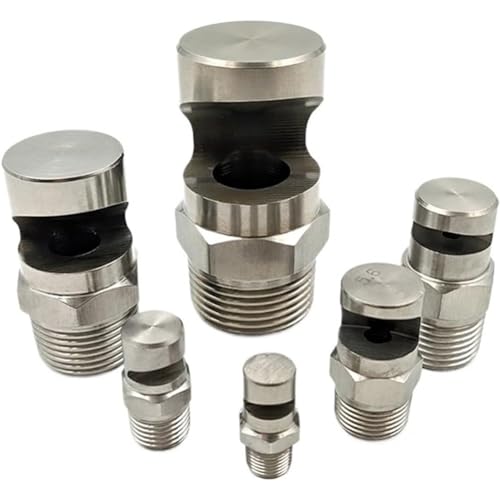 1/8, 1/4, 3/8, 1/2，3/4 Reinigungsdüse Weitwinkel-Lüfterdüse K-Typ, verwendet zur Kühlung, landwirtschaftliche Bewässerung 1/4 wide angle fan nozzle （Hole diameter 2.0mm） 5 Stücke von DMBAOD