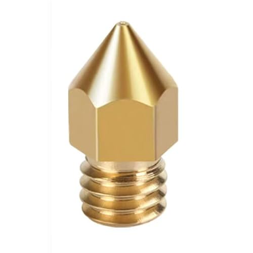 3D -Druckerzubehör MK8 Messing Düse Extruder Tipps Düse M6 -Gewinde 1.75mm/0.35mm 10 Stücke von DMBAOD