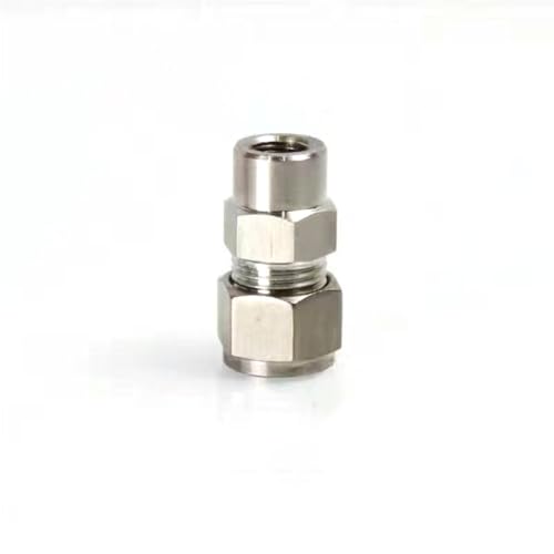 DMBAOD Plattierkupferkompressionsanschluss für das Nebelsystem 3/8 '' (9,52 mm) Stecker, 9,52 mm gerader Doppelspray -Sitz 1/8 internal Thread Connection 10 Stücke von DMBAOD