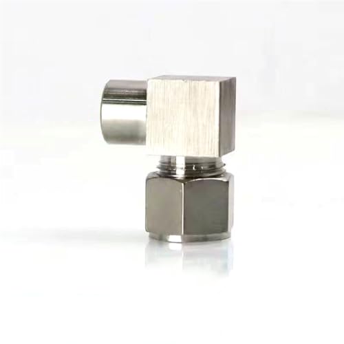 DMBAOD Plattierkupferkompressionsanschluss für das Nebelsystem 3/8 '' (9,52 mm) Stecker, 9,52 mm gerader Doppelspray -Sitz 1/8 internal Thread Elbow 5 Stücke von DMBAOD