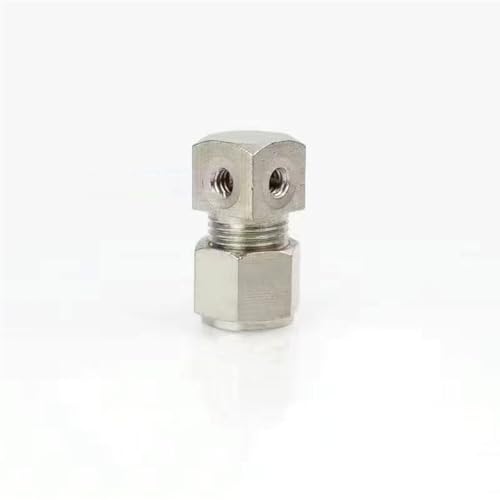 DMBAOD Plattierkupferkompressionsanschluss für das Nebelsystem 3/8 '' (9,52 mm) Stecker, 9,52 mm gerader Doppelspray -Sitz 3/16 Four Hole Clog 10 Stücke von DMBAOD
