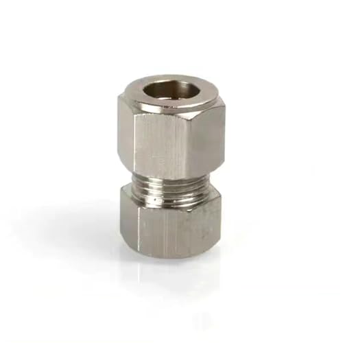 DMBAOD Plattierkupferkompressionsanschluss für das Nebelsystem 3/8 '' (9,52 mm) Stecker, 9,52 mm gerader Doppelspray -Sitz Clog 10 Stücke von DMBAOD