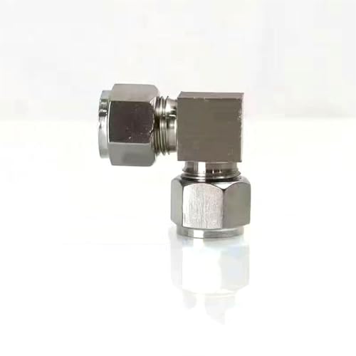 DMBAOD Plattierkupferkompressionsanschluss für das Nebelsystem 3/8 '' (9,52 mm) Stecker, 9,52 mm gerader Doppelspray -Sitz Elbow Connector 10 Stücke von DMBAOD