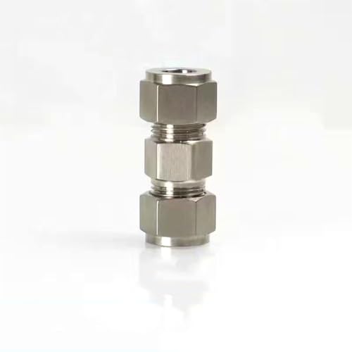 DMBAOD Plattierkupferkompressionsanschluss für das Nebelsystem 3/8 '' (9,52 mm) Stecker, 9,52 mm gerader Doppelspray -Sitz No Hole 9.52mm Connector 5 Stücke von DMBAOD