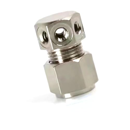 DMBAOD Plattierkupferschieberanschluss für das Zerstäubungssystem, 3/8-Zoll-Stecker, 1500psi 3/16 Six Hole Clog 5 Stücke von DMBAOD