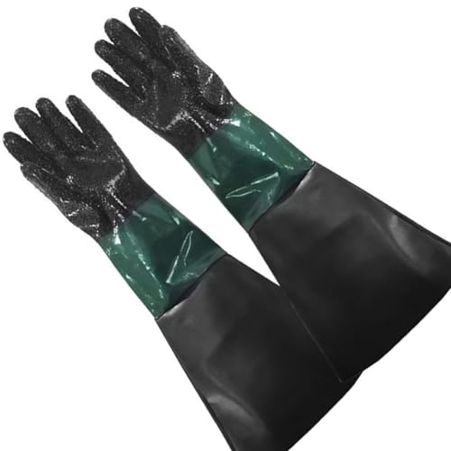 DMBAOD Sandblastenschrankhandschuhe, Sandstrahlblechhandschuhe für Sandblaster Explosion Schleifschrank A pair of small particles green splicing gloves Sandblasting gloves DMBAOD Sandblastenschrankhandschuhe, Sandstrahlblechhandschuhe für Sandblaster Explosion Schleifschrank A pair of small particles green splicing gloves Sandblasting gloves von DMBAOD