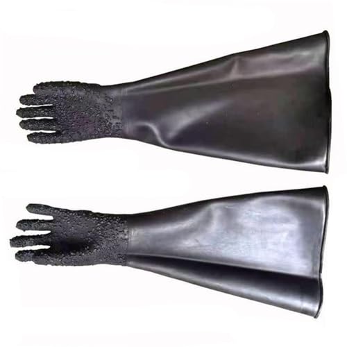 DMBAOD Sandstrahlhandschuhe Sandblasterhandschuhe für Sandblaster Explosionsschrank One pair of pellet gloves (diameter 200mm) Sandblasting gloves von DMBAOD
