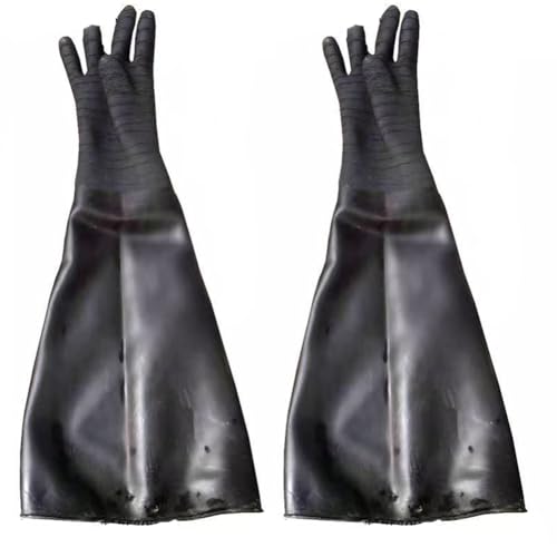 DMBAOD Verdickte Verschleiß-resistente Gummigürtel Granular Grunge Falten Sandstrahlmaschinenhandschuhe Universelle linke und rechte Hände DMBAOD Verdickte Verschleiß-resistente Gummigürtel Granular Grunge Falten Sandstrahlmaschinenhandschuhe Universelle linke und rechte Hände von DMBAOD