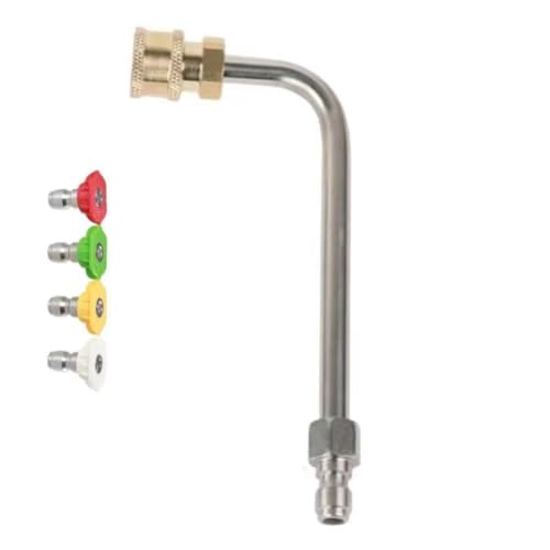 Hochdruck -Waschmaschinenzubehör Autowaschwasserpistole 1/4-Zoll-Männchen-Gutter-Stecker wird schnell mit einer Druckwaschmaschinen-Sprühpistole oder Teleskopstab verbunden von DMBAOD