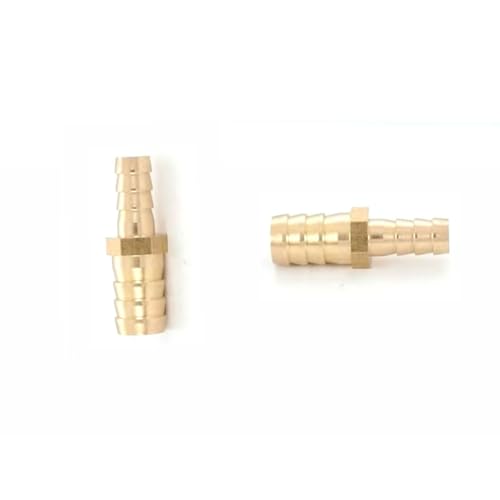 Messingschlauch -Barb -Reduzier -Sortiment, Reduzierung des Stachelanschlusses, Splicer Mender für Luft/Öl/Wasser/Gas 14mm*10mm 10 Stücke von DMBAOD