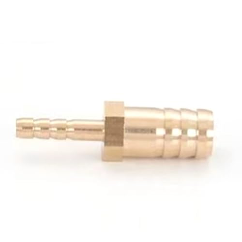 Messingschlauch Barb Reduzieranpassung Reduzierende Splicer Mender Union Adapter für Luftwasserwasserstoffwasser/Kraftstoff/Luftspleischer Variabler Durchmesser mit Barb mit Barb 10mm*4mm 5 Stücke von DMBAOD