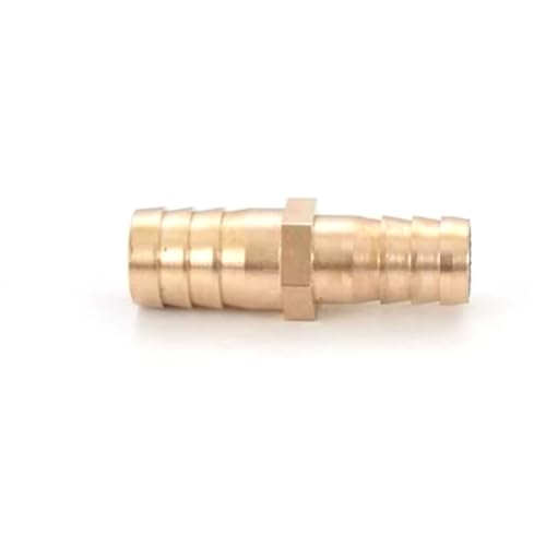 Messingschlauch Barb Reduzieranpassung Reduzierende Splicer Mender Union Adapter für Luftwasserwasserstoffwasser/Kraftstoff/Luftspleischer Variabler Durchmesser mit Barb mit Barb 16mm*14mm 10 Stücke von DMBAOD