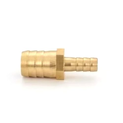 Messingschlauch Barb Reduzieranpassung Reduzierende Splicer Mender Union Adapter für Luftwasserwasserstoffwasser/Kraftstoff/Luftspleischer Variabler Durchmesser mit Barb mit Barb 19mm*10mm 10 Stücke von DMBAOD