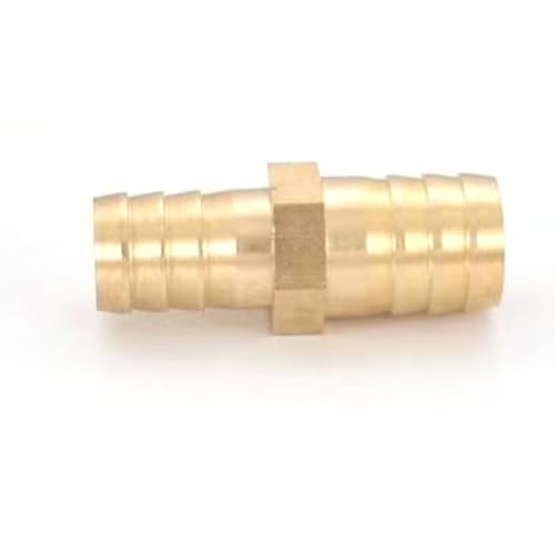 Messingschlauch Barb Reduzieranpassung Reduzierende Splicer Mender Union Adapter für Luftwasserwasserstoffwasser/Kraftstoff/Luftspleischer Variabler Durchmesser mit Barb mit Barb 19mm*16mm 5 Stücke von DMBAOD