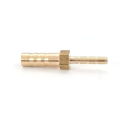 Messingschlauch Barb Reduzieranpassung Reduzierende Splicer Mender Union Adapter für Luftwasserwasserstoffwasser/Kraftstoff/Luftspleischer Variabler Durchmesser mit Barb mit Barb 6mm*3mm 10 Stücke von DMBAOD
