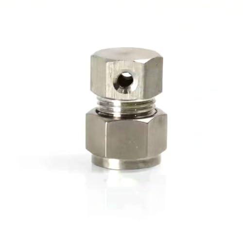 Plattierkupferkompressionsanschluss für das Nebelsystem 3/8 '' (9,52 mm) Stecker, 9,52 mm gerader Doppelspray -Sitz 3/16 Double Hole Clog 180° 5 Stücke von DMBAOD