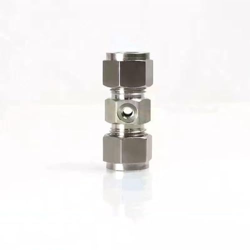Plattierkupferkompressionsanschluss für das Nebelsystem 3/8 '' (9,52 mm) Stecker, 9,52 mm gerader Doppelspray -Sitz 3/16 Double Hole Connector 180° 5 Stücke von DMBAOD