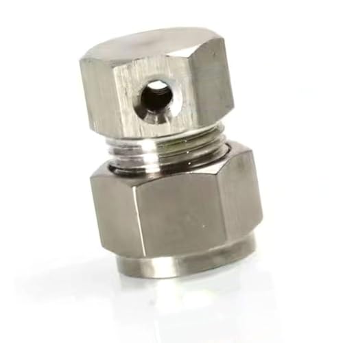 Plattierkupferschieberanschluss für das Zerstäubungssystem, 3/8-Zoll-Stecker, 1500psi 3/16 Double Hole Clog 180° 10 Stücke von DMBAOD