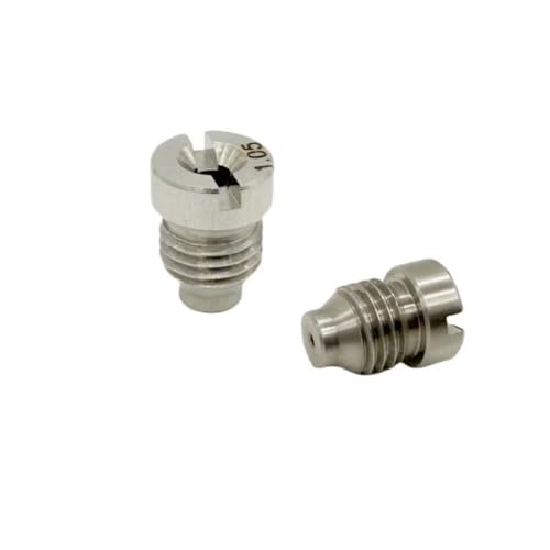 Schaumkanonenöffnung Düse, 0.9-1.5 mm Edelstahl-Universaldrahtspitze mit Schaumstoffhersteller für Schneeblasensprühgerät/Gartenschlauch/Küchenreiniger, Steckerersatzdüse von DMBAOD