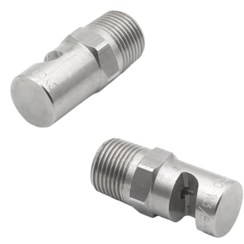 Weitwinkellüfterdüse 1PC 1/8 "1/4" 3/8 "1/2" 3/4 "Zoll Edelstahl K -Serie Weitwinkel Flachlüfter Sprühdüse, Weitwinkel -Rollenrollen -Wasserspray -Sprühdüse von DMBAOD