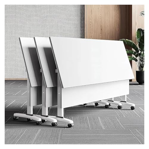 Besprechungstisch klappbar, Konferenzraumtische mit Rädern, großer rechteckiger Konferenz-Seminartisch mit Klappplatte(006,63x24x30in) von DMBBSAPBSH