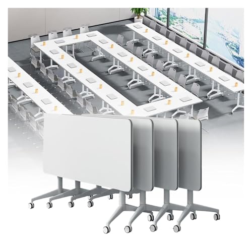 DMBBSAPBSH Besprechungstisch klappbar, Konferenzraum-Schulungsraum-Klapptisch mit mobilem Schulungstisch for das Büro-Heimklassenzimmer(4pack,55.1in) von DMBBSAPBSH