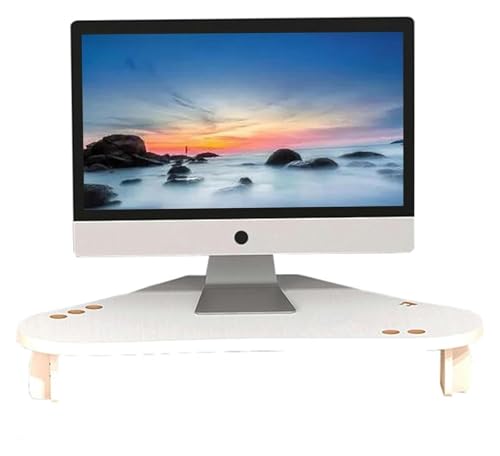 DMBBSAPBSH Eck-Monitorständer aus Holz, Eck Monitorständer, Eckmonitorständer, Monitor-Desktop-Aufbewahrungsregal mit Stifthaltern, Eckschreibtischhalter for das Home Office von DMBBSAPBSH