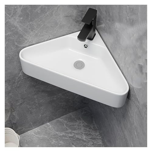 DMBBSAPBSH Eckwaschbecken mit Unterschrank, Modernes Badezimmer Keramik Eckwaschbecken Moderne Toilette Porzellan Keramik Waschen(Right Corner) von DMBBSAPBSH