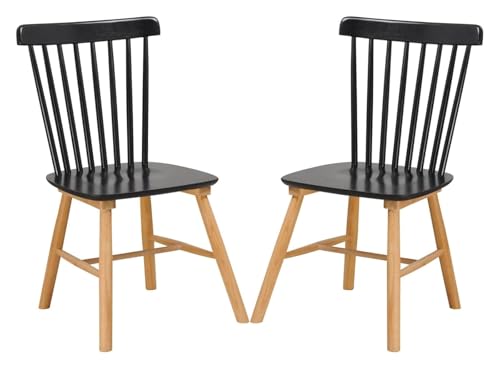 DMBBSAPBSH Esszimmerstuhl, Esszimmerstühle, Esszimmerstühle 2er-Set for Küche und Esszimmer, Terrasse(Black) von DMBBSAPBSH