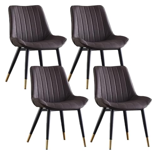 DMBBSAPBSH Esszimmerstuhl, Esszimmerstühle, Esszimmerstühle 4er-Set mit hoher Rückenlehne und Metallbeinen for Küche, Wohnzimmer(E) von DMBBSAPBSH