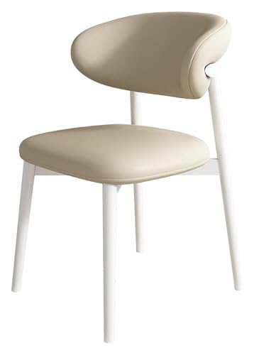 DMBBSAPBSH Esszimmerstuhl, Esszimmerstühle, Küchenstuhl mit gebogener Komfort-Rückenlehne und Holzbeinen for Wohnzimmer, Schlafzimmer(Grey) von DMBBSAPBSH