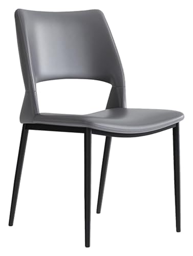 DMBBSAPBSH Esszimmerstuhl, Esszimmerstühle, Stuhl mit gebogener Rückenlehne for Küche, Wohnzimmer, Schlafzimmer, Küchenstuhl mit Metallbeinen(Dark Gray) von DMBBSAPBSH