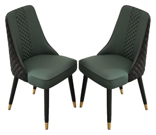 DMBBSAPBSH Esszimmerstuhl, Esszimmerstühle, Wohnzimmerstuhl mit Metallbeinen, 2er-Set for Küche und Esszimmer(Green) von DMBBSAPBSH