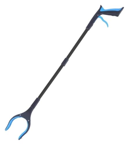 DMBBSAPBSH Greifzange, Faltbare Greifer, Greifer mit breiter Backe, Aufnehmwerkzeug, rotierender Aufnehmstab(Blue) von DMBBSAPBSH