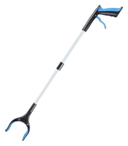 DMBBSAPBSH Greifzange, Faltbare Greifer, Langstieliger Picker, Faltbarer rotierender Grabber Reacher Greifer Werkzeug Müll Pick Up Stick(Blue) von DMBBSAPBSH
