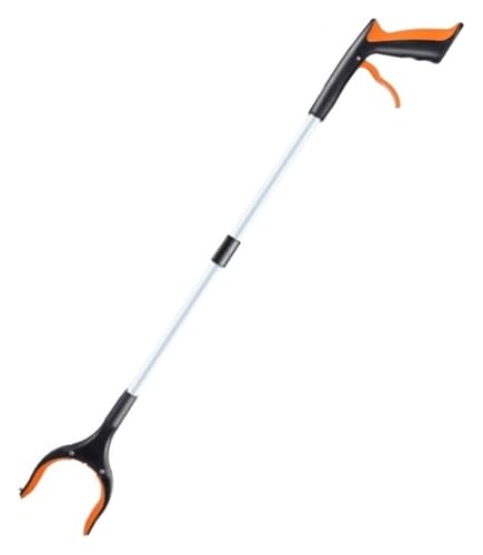 DMBBSAPBSH Greifzange, Faltbare Greifer, Langstieliger Picker, Faltbarer rotierender Grabber Reacher Greifer Werkzeug Müll Pick Up Stick(Orange) von DMBBSAPBSH