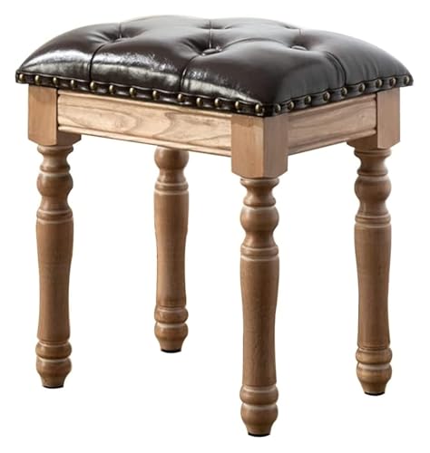 DMBBSAPBSH Klavierbank, Pianobank, Schminkhocker, Schminkstuhl Klavierhocker Frisiertischhocker aus Holz Eingangsbereich Schuhwechselhocker Esszimmerhocker(Brown) von DMBBSAPBSH