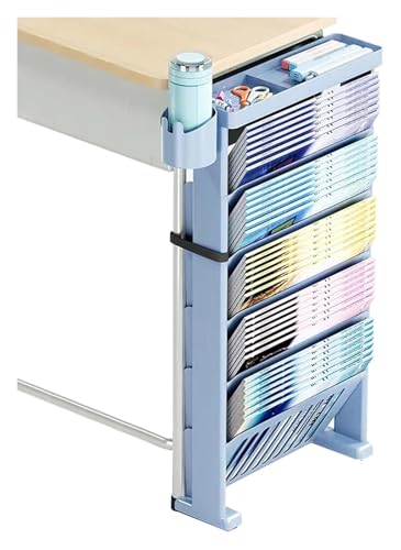 DMBBSAPBSH Mobiles Bücherregal, Bewegliches Bücherregal, Bibliotheksleseständer/Zeitschriftenständer for das Arbeitszimmer im Wohnheimbalkon von DMBBSAPBSH
