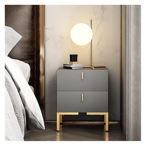DMBBSAPBSH Nachttisch, Nachtschrank, Mit Kugellager Schublade Gleitet Nachttisch Nacht Stand for Schlafzimmer(Grey) von DMBBSAPBSH