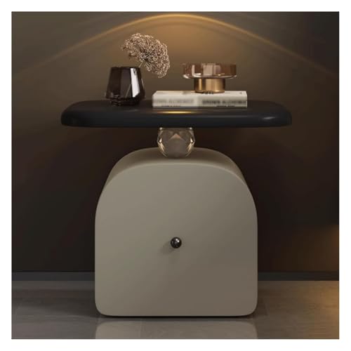 DMBBSAPBSH Nachttisch, Nachtschrank, Moderner Beistelltisch, Beistelltisch, Aufbewahrungsschrank for Schlafzimmer(Light Grey) von DMBBSAPBSH