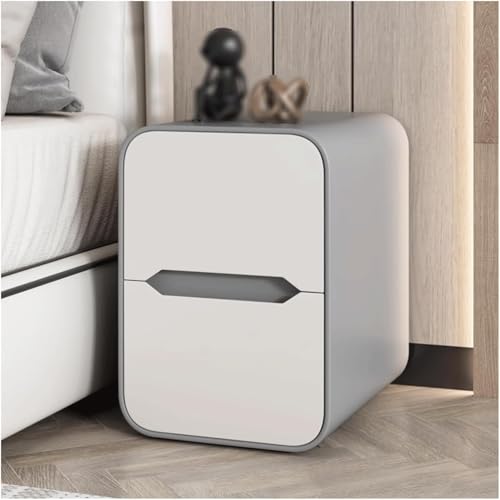 DMBBSAPBSH Nachttisch, Nachtschrank, Moderner Nachttisch-Aufbewahrungsschrank for Schlafzimmer(Light Grey,25x37x48cm) von DMBBSAPBSH