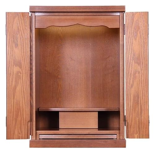 DMBBSAPBSH Schrein Altar, Buddha-Altar Regal, Buddhistischer Altarstatuen-Standtisch-Aufbewahrungsschränke Handgemachter Buddha-Altarstatuenschrank von DMBBSAPBSH