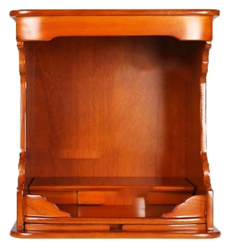 DMBBSAPBSH Schrein Altar, Buddha-Altar Regal, Buddhistischer Altarstatuen-Standtisch-Aufbewahrungsschrank Antiker Altarschrank, Haushalts-Buddha-Schrank(B 15.7x20.1in) von DMBBSAPBSH