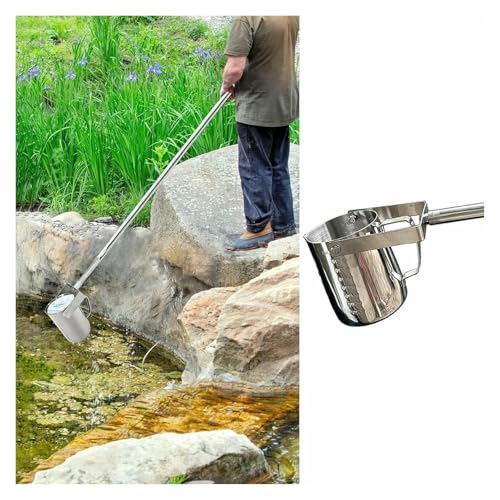 Teleskop-Wasserprobenehmer, Teleskop-Wasserprobennehmer, extra lang, tiefe Wasserprobentasse for Fluss-, See- und Poolbecken(Metal,L 0.8m-2m(2.8ft-6.5ft)) von DMBBSAPBSH